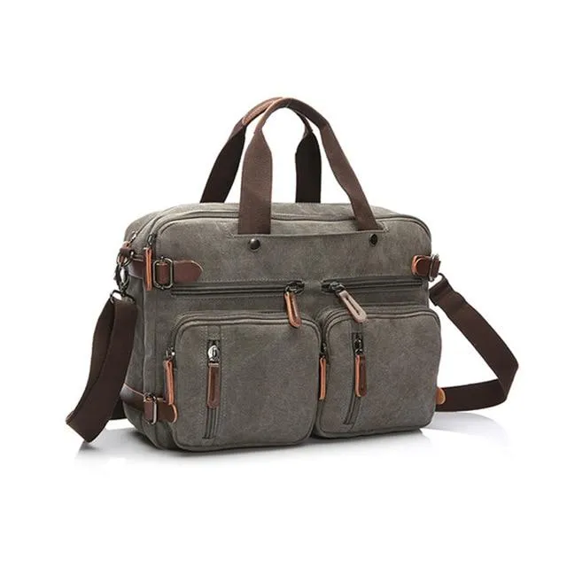 Angelo Ricci™ Casual Canvas Briefcase