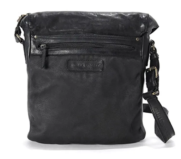 AUNTS & UNCLES FRENCH FORK TOBACCO LEATHER MEDIUM BUSINESS CASE / MESSENGER BAG/ SHOULDER BAG