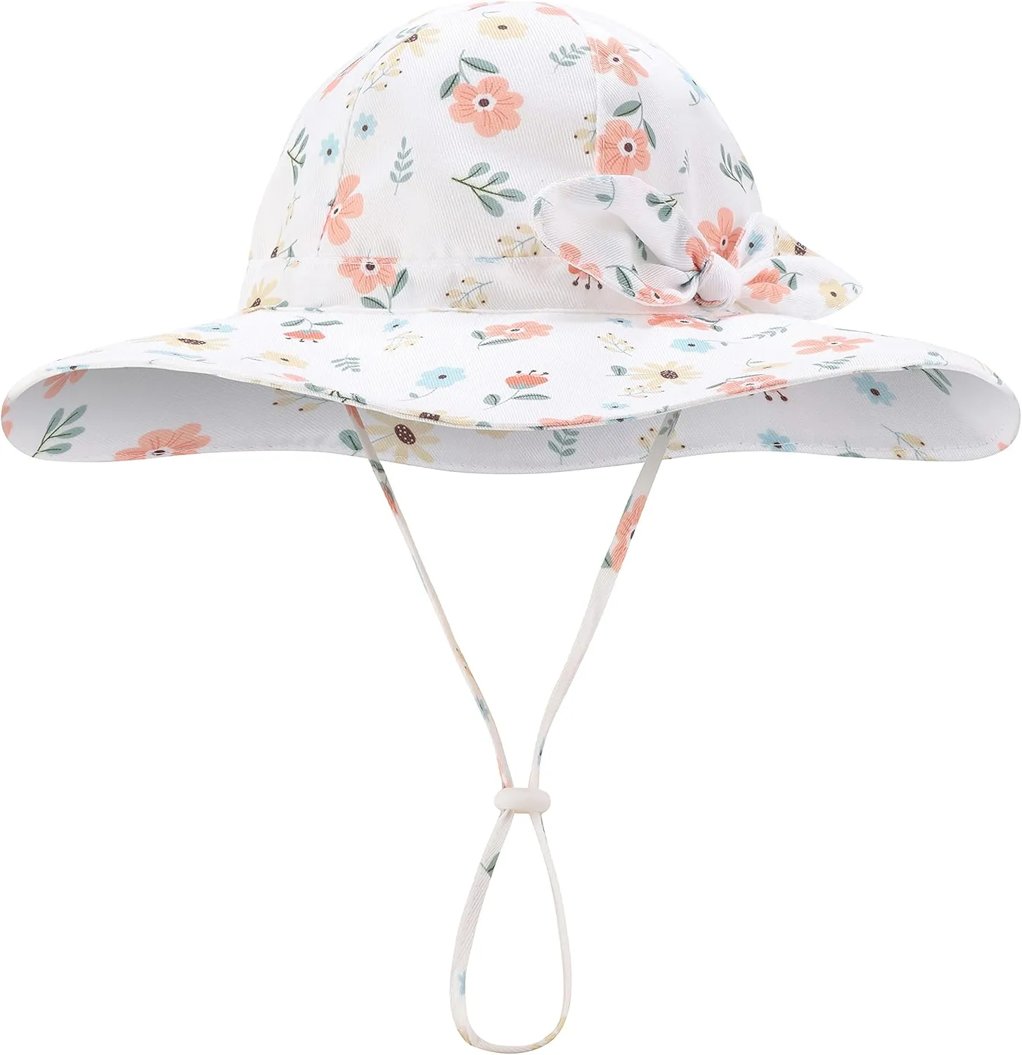 Baby Toddler Infant Girls Bucket Sun Hats Protection Beach UPF 50  Toddler Wide Brim Bucket Summer Hats