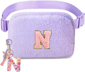 Belt Crossbody Bag for Girls Women - girls fanny pack ages 8-12 Teen Birthday Gifts Small Waist Packs Trendy Kids Fanny Pack Purple N