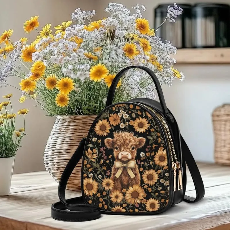 Cell Phone Purse Crossbody Bag for Women, Small Travel Purses Vegan PU Leather Top Handle Shoulder Handbag