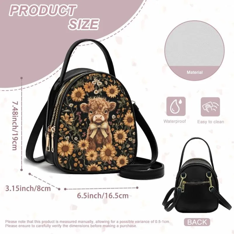 Cell Phone Purse Crossbody Bag for Women, Small Travel Purses Vegan PU Leather Top Handle Shoulder Handbag