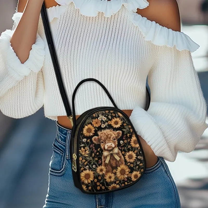Cell Phone Purse Crossbody Bag for Women, Small Travel Purses Vegan PU Leather Top Handle Shoulder Handbag