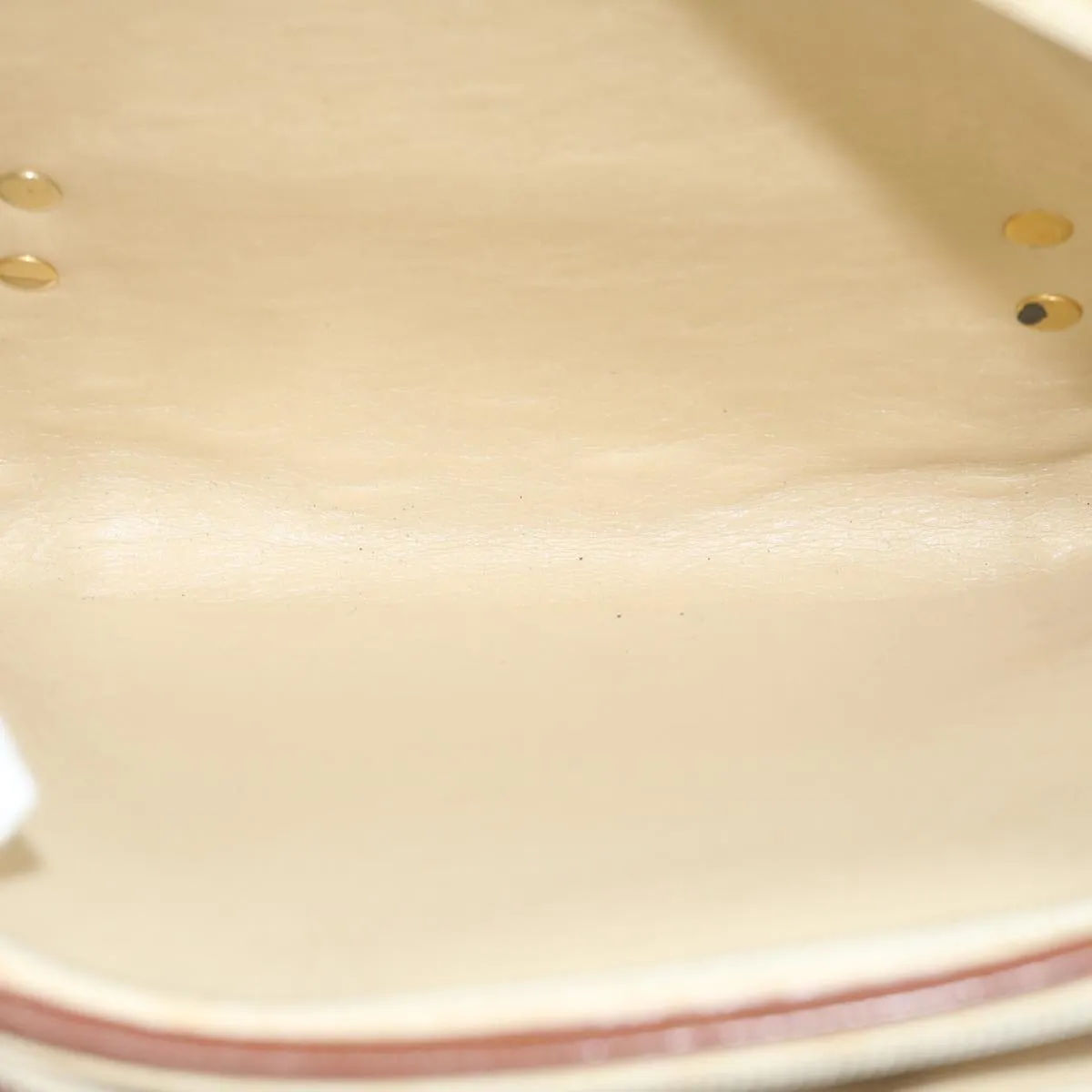 CHRISTIAN DIOR Trotter Canvas Clutch Bag Beige Auth 64068