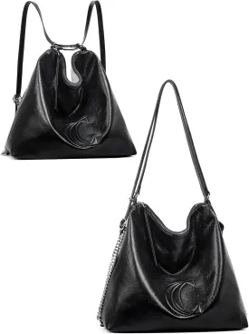 CLUCI Hobo bags Shoulder Bag handbags Backpack Purse for Women Leather Large Fashion Travel Convertible Multipurpose