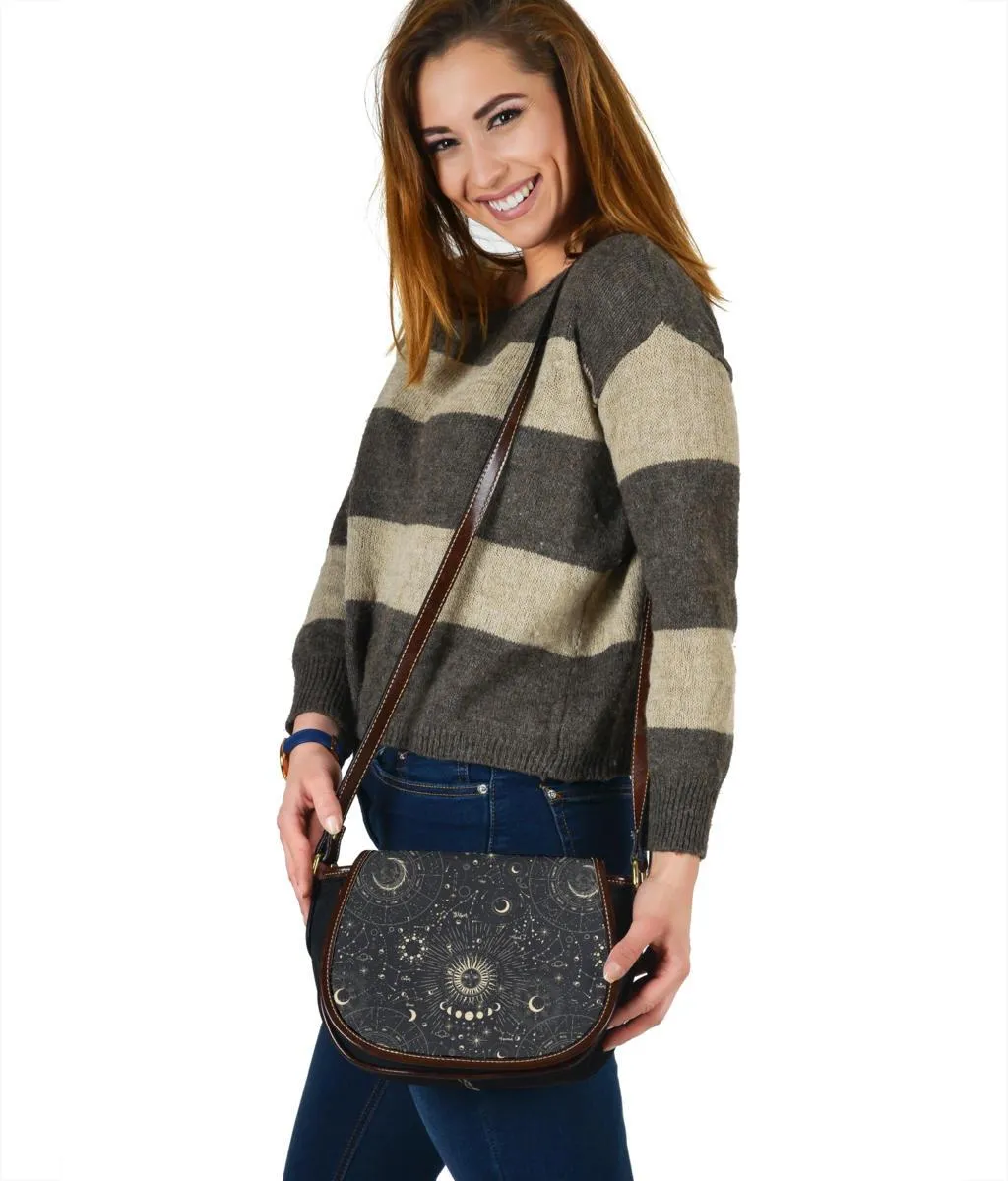 Custom Saddle Bag (Canvas) - Horoscope | Gift Ideas, Shoulder Bags for Women, Over the Shoulder Bag, Crossbody Bags for Women