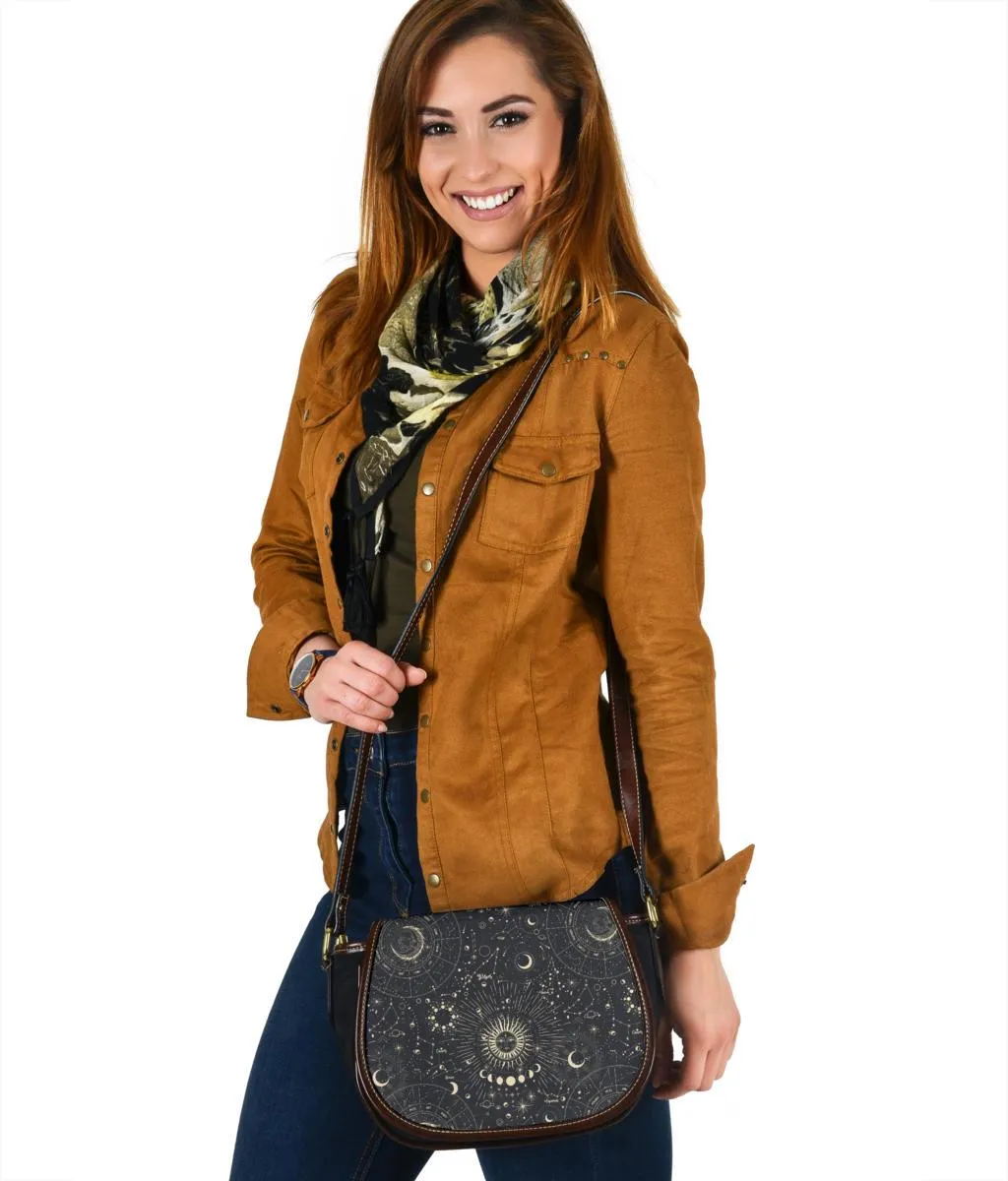 Custom Saddle Bag (Canvas) - Horoscope | Gift Ideas, Shoulder Bags for Women, Over the Shoulder Bag, Crossbody Bags for Women