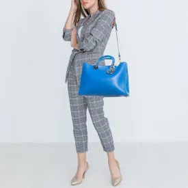 DIOR Blue Leather Large issimo Shopper Tote