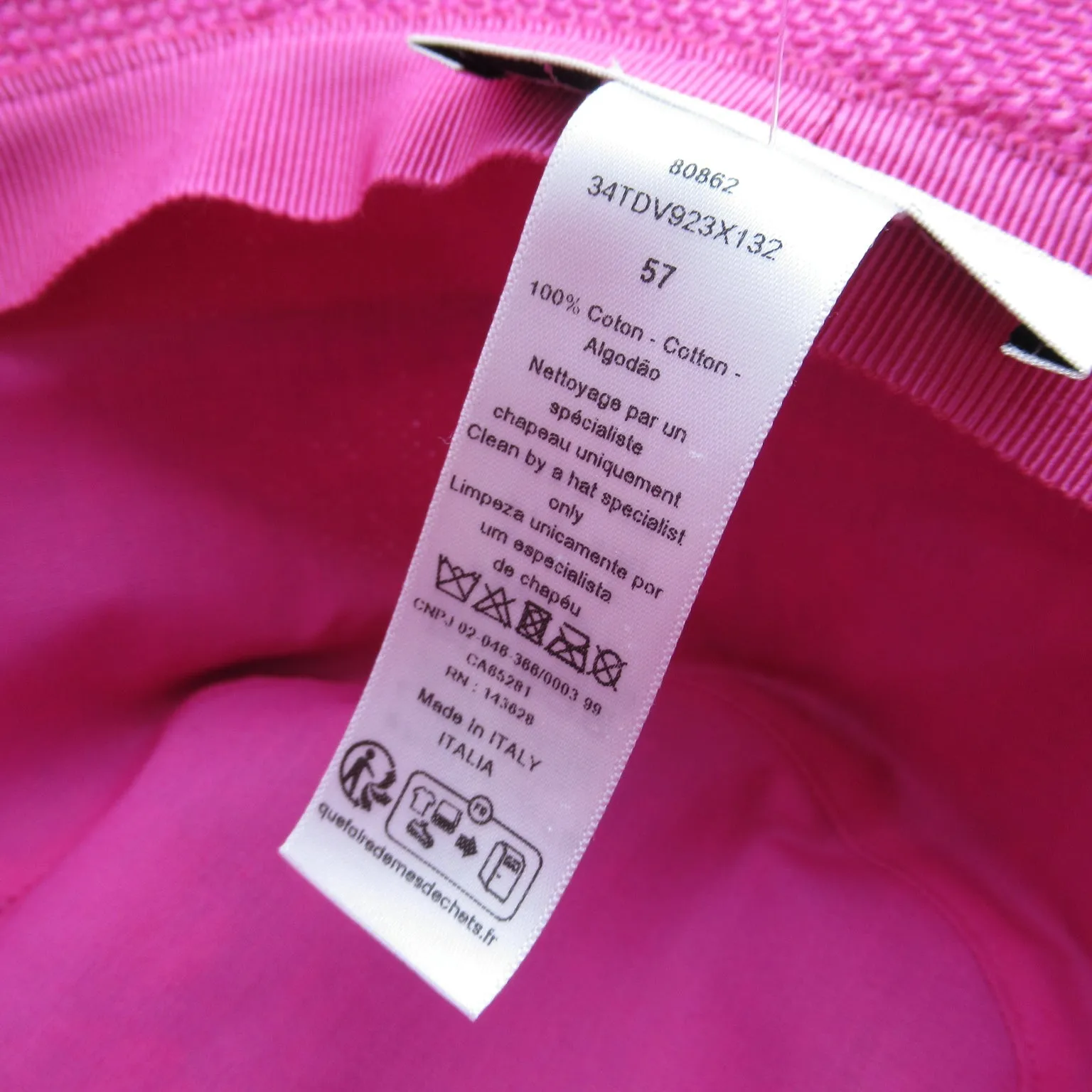Dior Bucket Hat Hat Cotton Hats   Pink 34TDV923X13243157