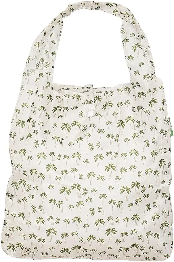 ECO CHIC Foldable Reusable Grocery Bags - Lightweight, Recycled & Reusable Shopping Bag - Waterproof Packable Tote