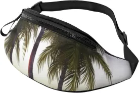 Fanny Pack Waist Bag Pack Adjustable Hip Bum Bag Tropical Palm Tree Crossbody Bags Belt Bag for Men Women