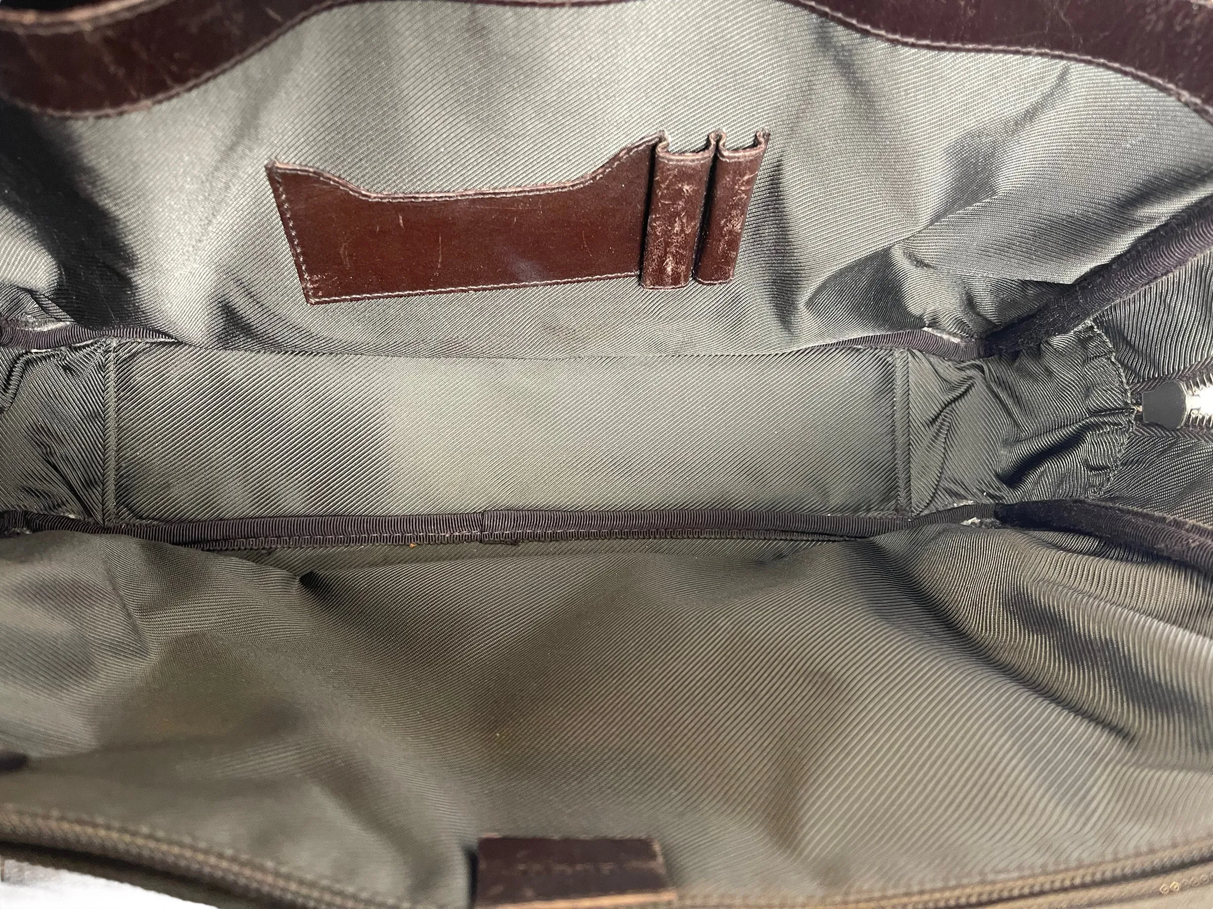 Gucci Vintage Monogram Canvas Briefcase