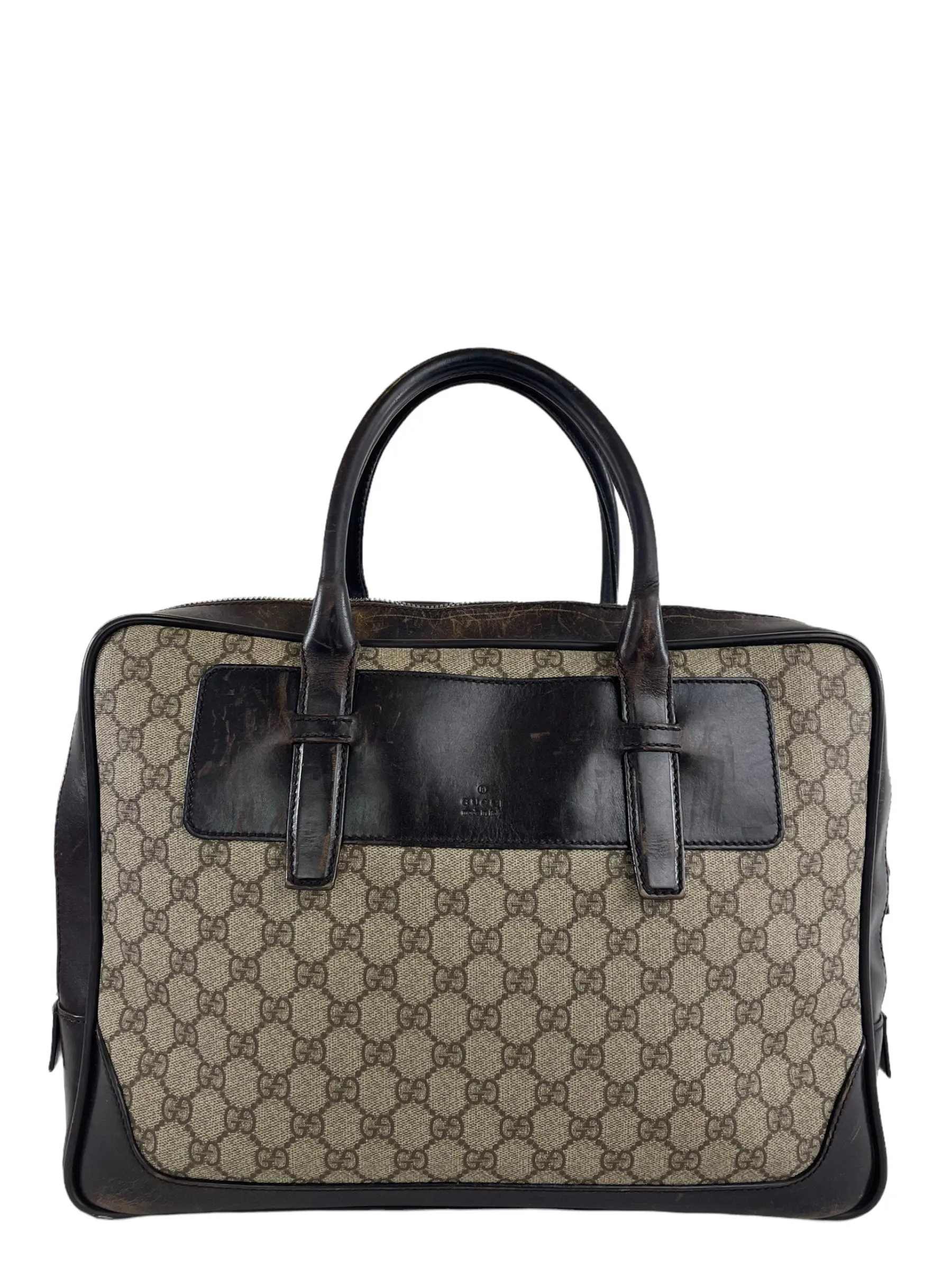 Gucci Vintage Monogram Canvas Briefcase