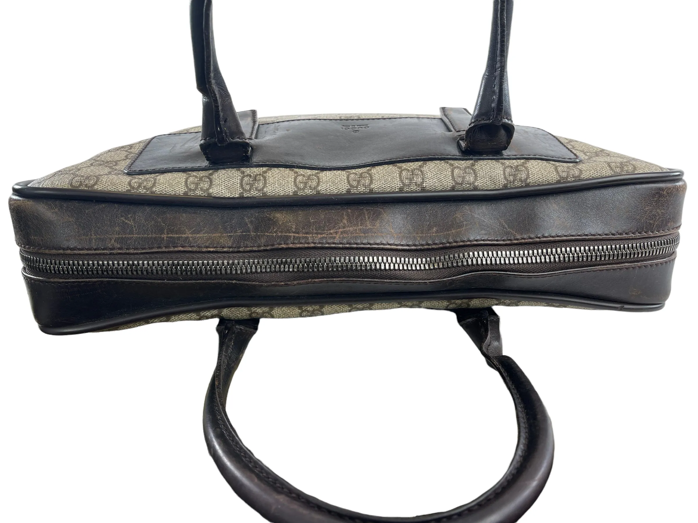 Gucci Vintage Monogram Canvas Briefcase