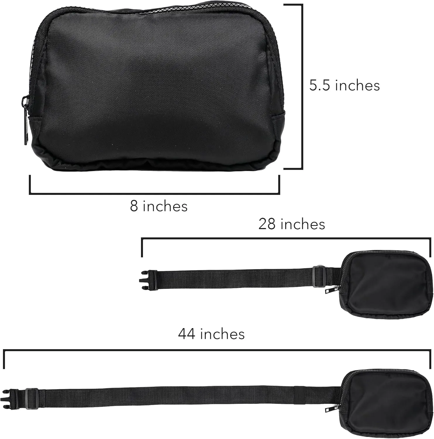 Justice League Athletic Shield Logo Belt Bag, Crossbody Fanny Pack for Women and Men, Adjustable