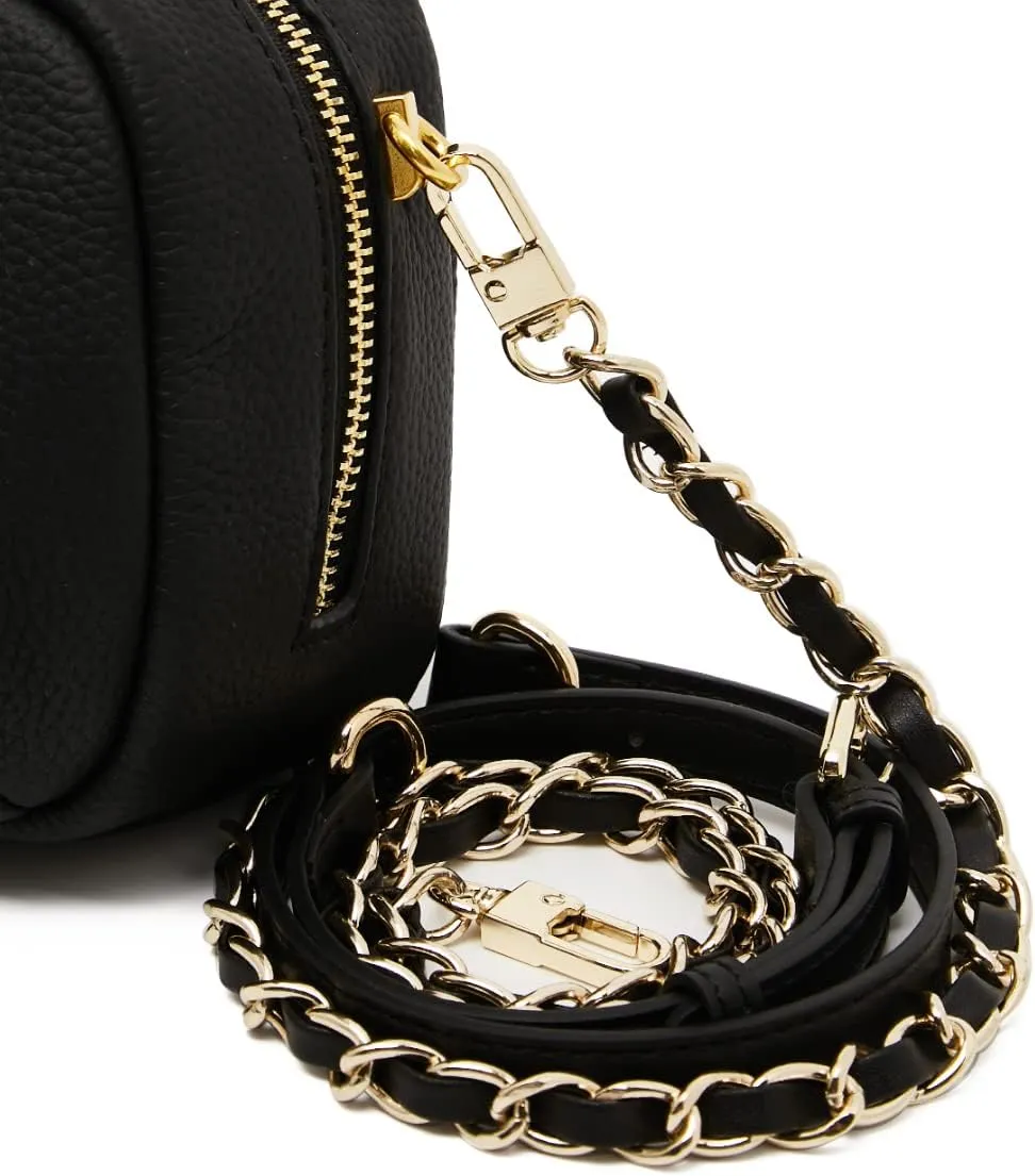 LAORENTOU Women's Leather Adjustable Chain Straps for Crossbody Bag Shoulder Purse Replacement Straps for Satchel Handbags
