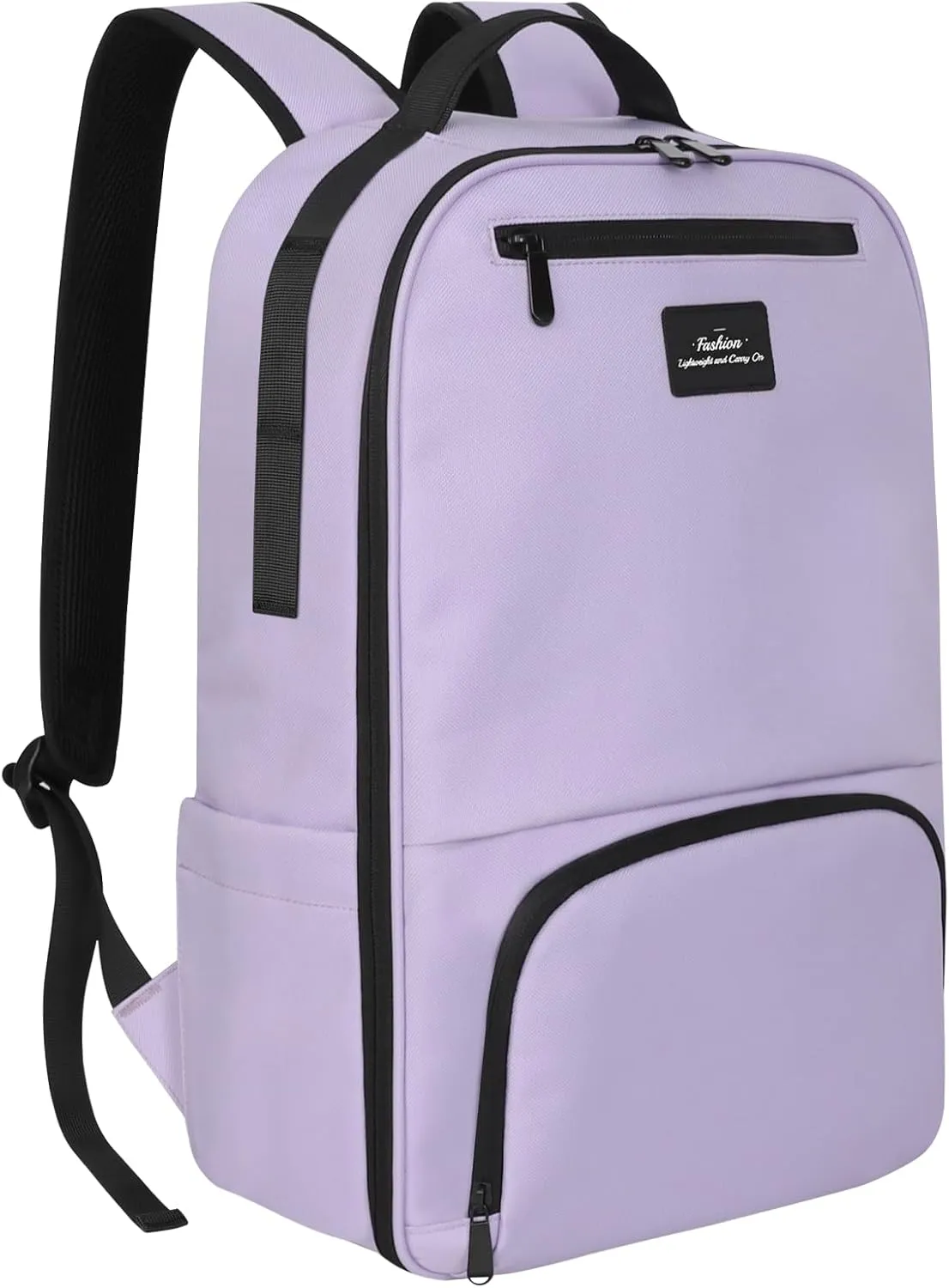 Laptop Backpack for Men, Bookbag for Men Women, Mens Work Backpack, Book Bag for School Teens, Travel Laptop Backpack Fits 15.6 Inch Notebook, Water Resistant Backpack with Luggage Strap (Purple)