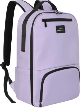Laptop Backpack for Men, Bookbag for Men Women, Mens Work Backpack, Book Bag for School Teens, Travel Laptop Backpack Fits 15.6 Inch Notebook, Water Resistant Backpack with Luggage Strap (Purple)