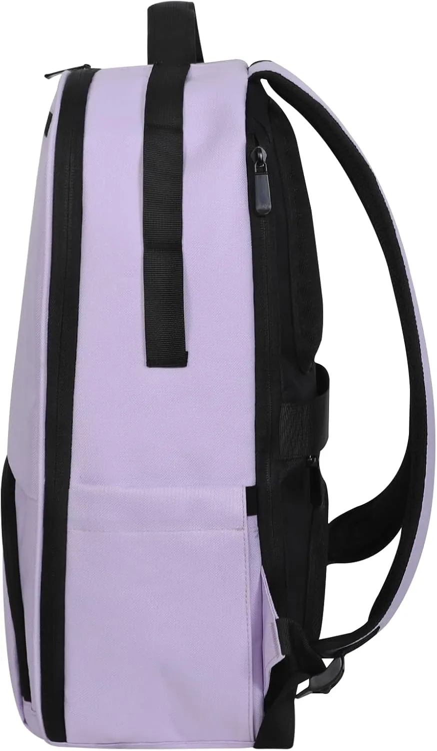 Laptop Backpack for Men, Bookbag for Men Women, Mens Work Backpack, Book Bag for School Teens, Travel Laptop Backpack Fits 15.6 Inch Notebook, Water Resistant Backpack with Luggage Strap (Purple)