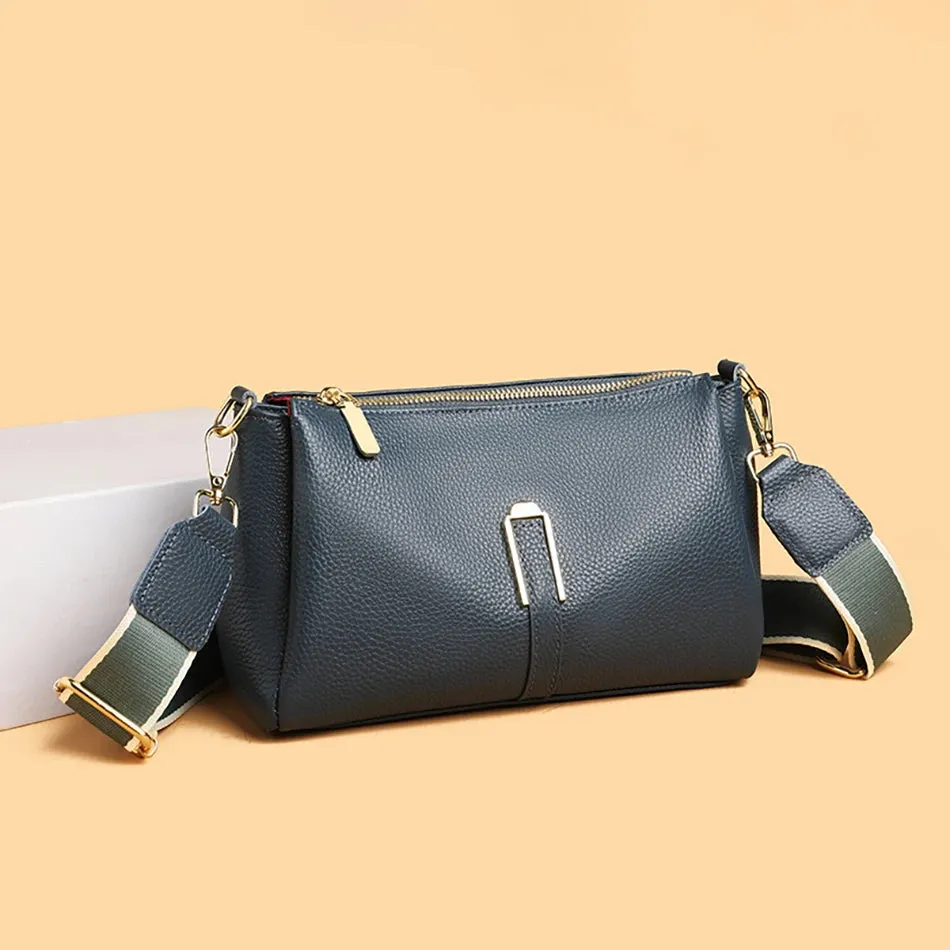 Lavish Leather Crossbody Shoulder Bag