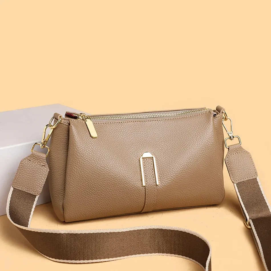 Lavish Leather Crossbody Shoulder Bag