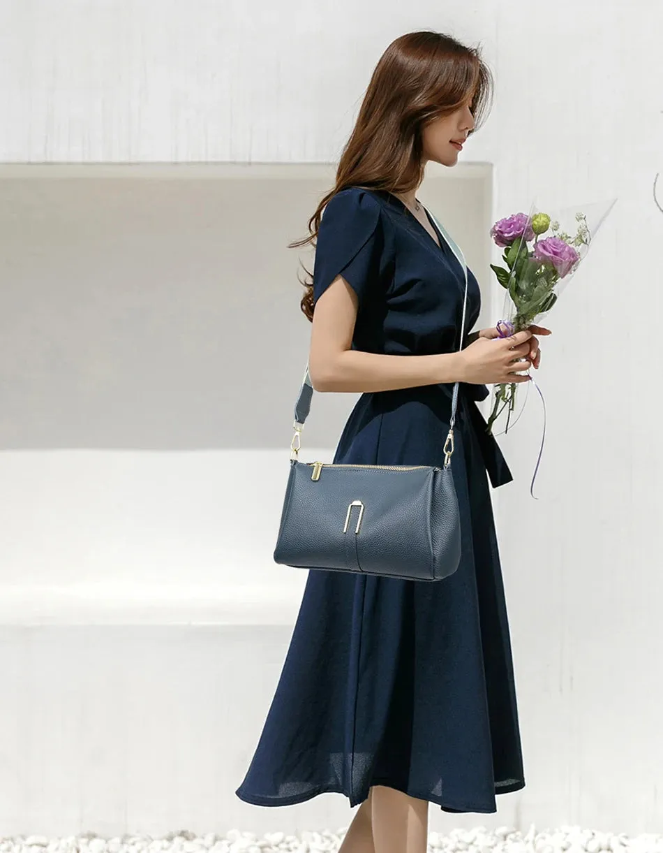 Lavish Leather Crossbody Shoulder Bag