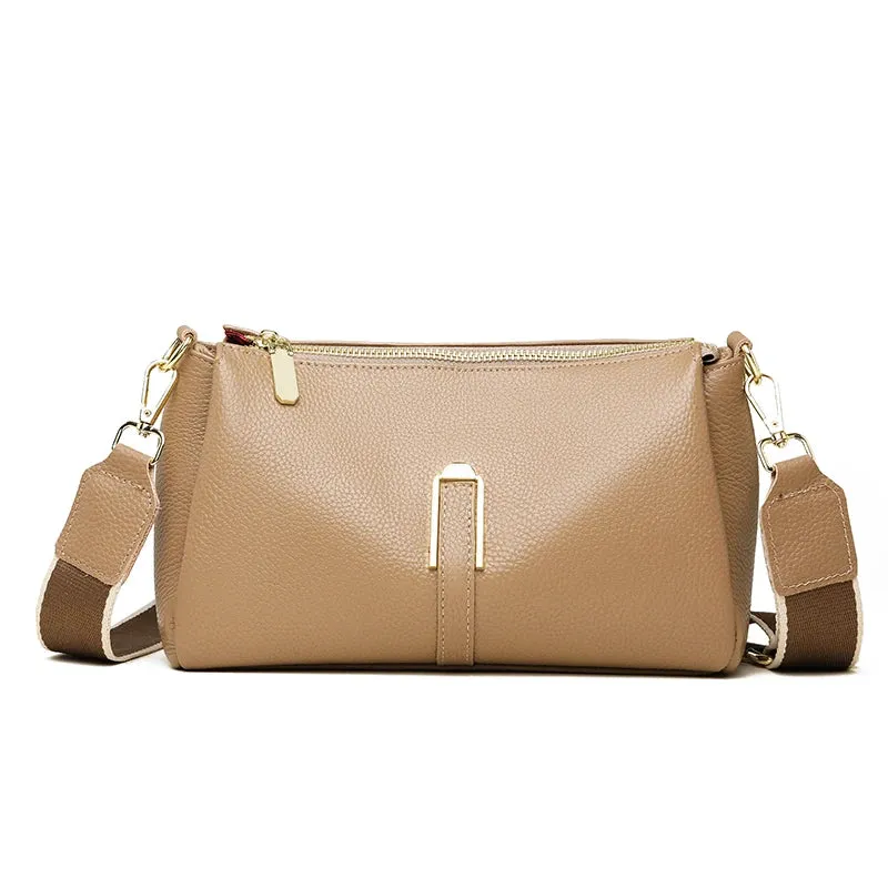 Lavish Leather Crossbody Shoulder Bag