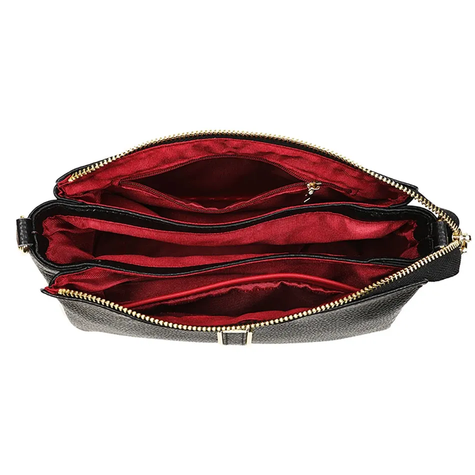 Lavish Leather Crossbody Shoulder Bag