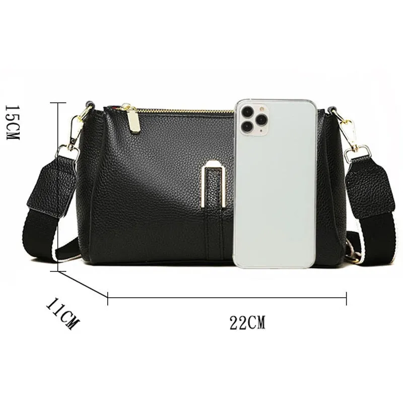 Lavish Leather Crossbody Shoulder Bag