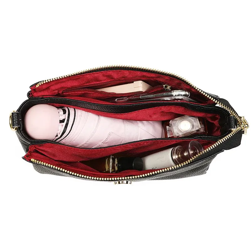 Lavish Leather Crossbody Shoulder Bag