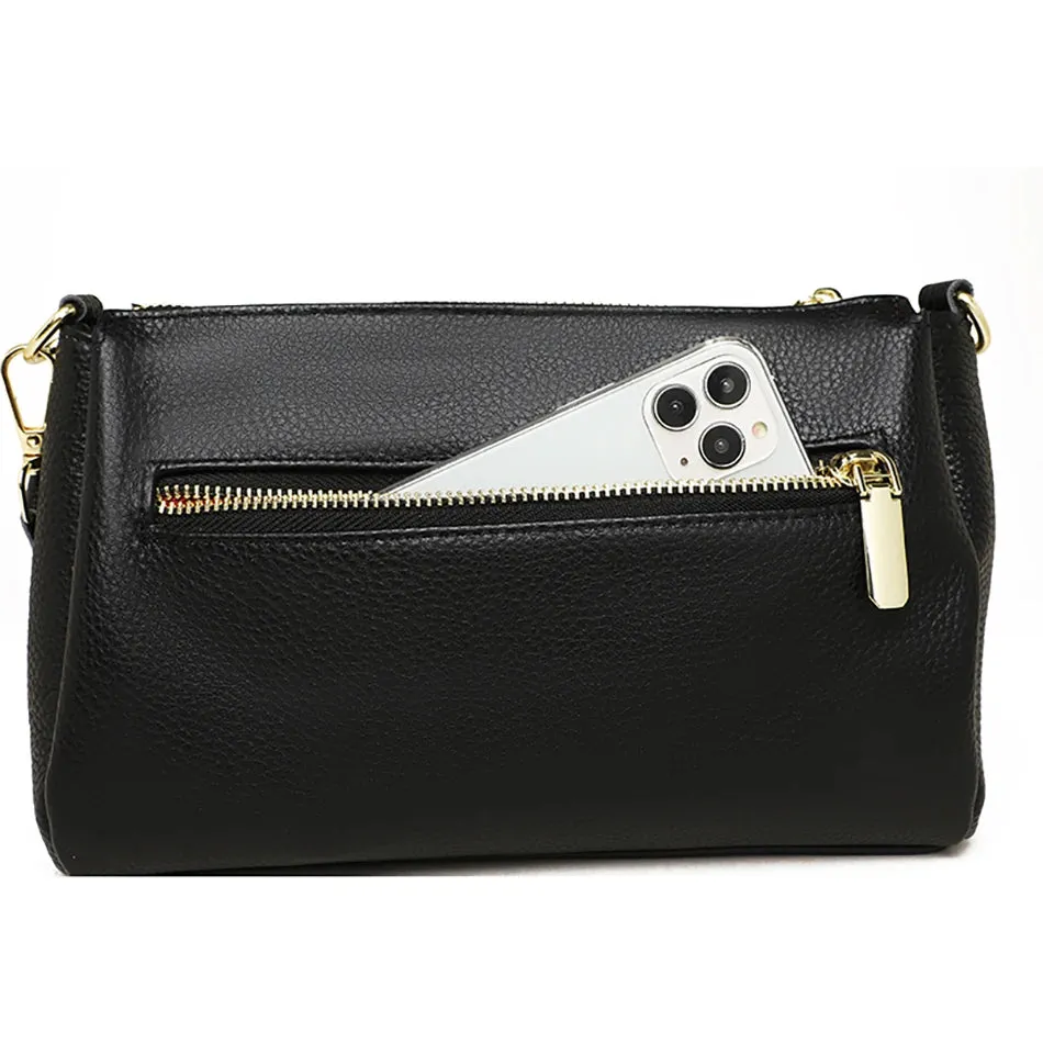 Lavish Leather Crossbody Shoulder Bag