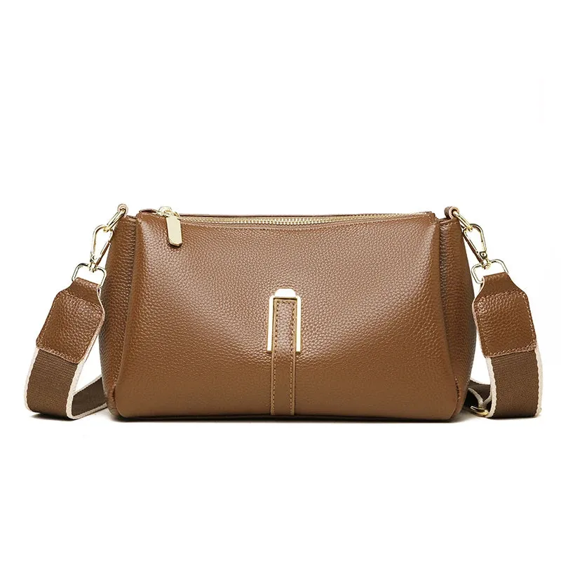 Lavish Leather Crossbody Shoulder Bag