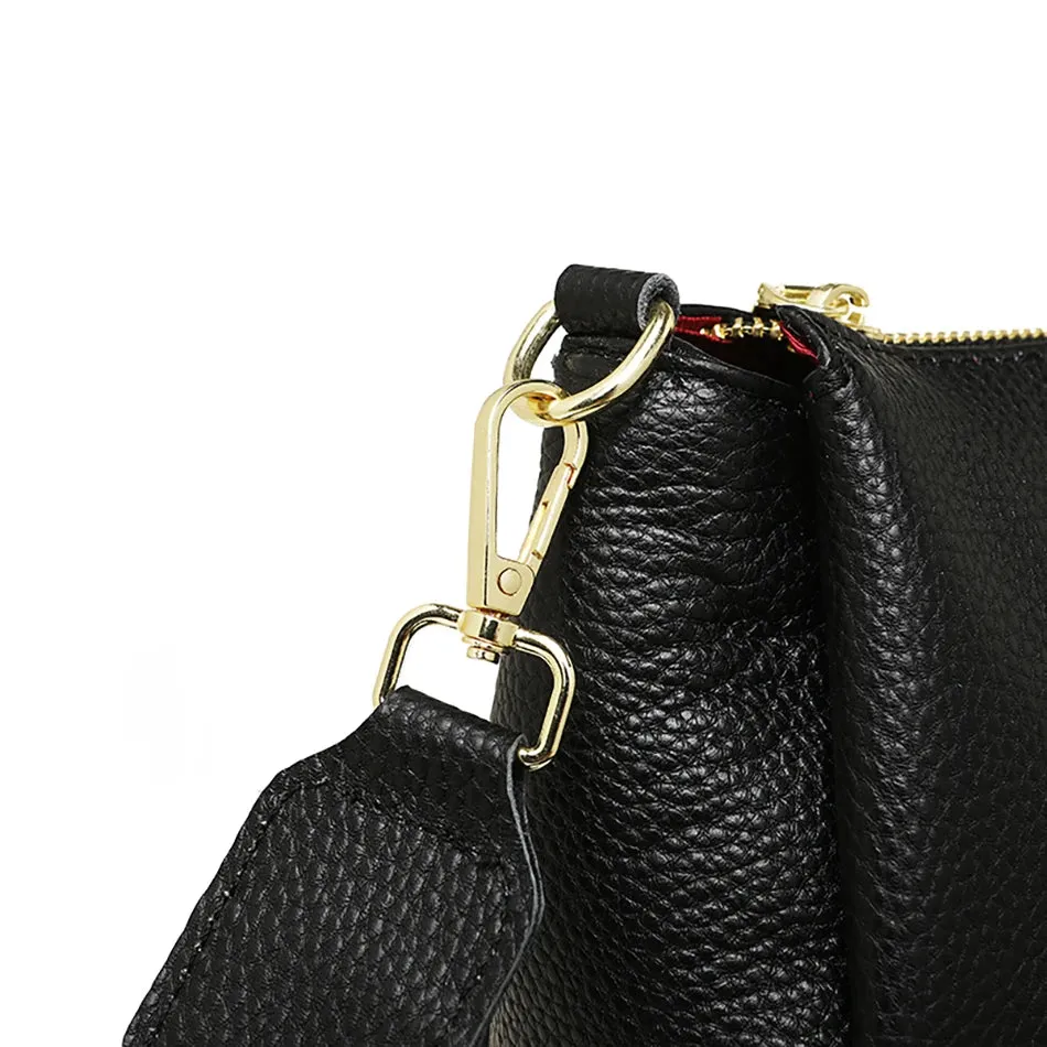 Lavish Leather Crossbody Shoulder Bag