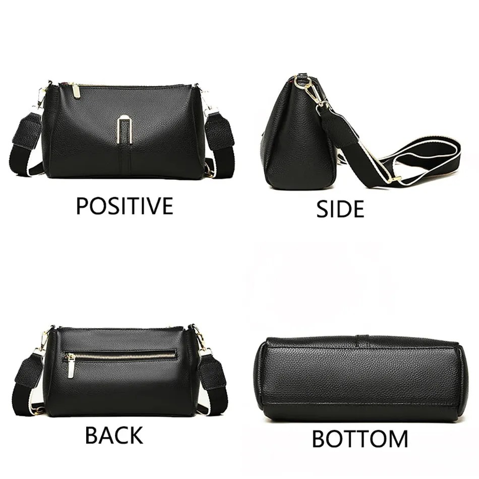 Lavish Leather Crossbody Shoulder Bag