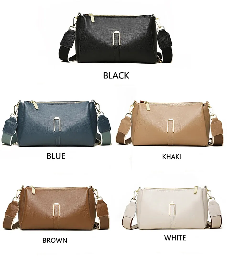 Lavish Leather Crossbody Shoulder Bag