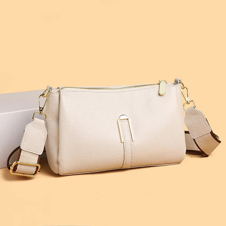 Lavish Leather Crossbody Shoulder Bag