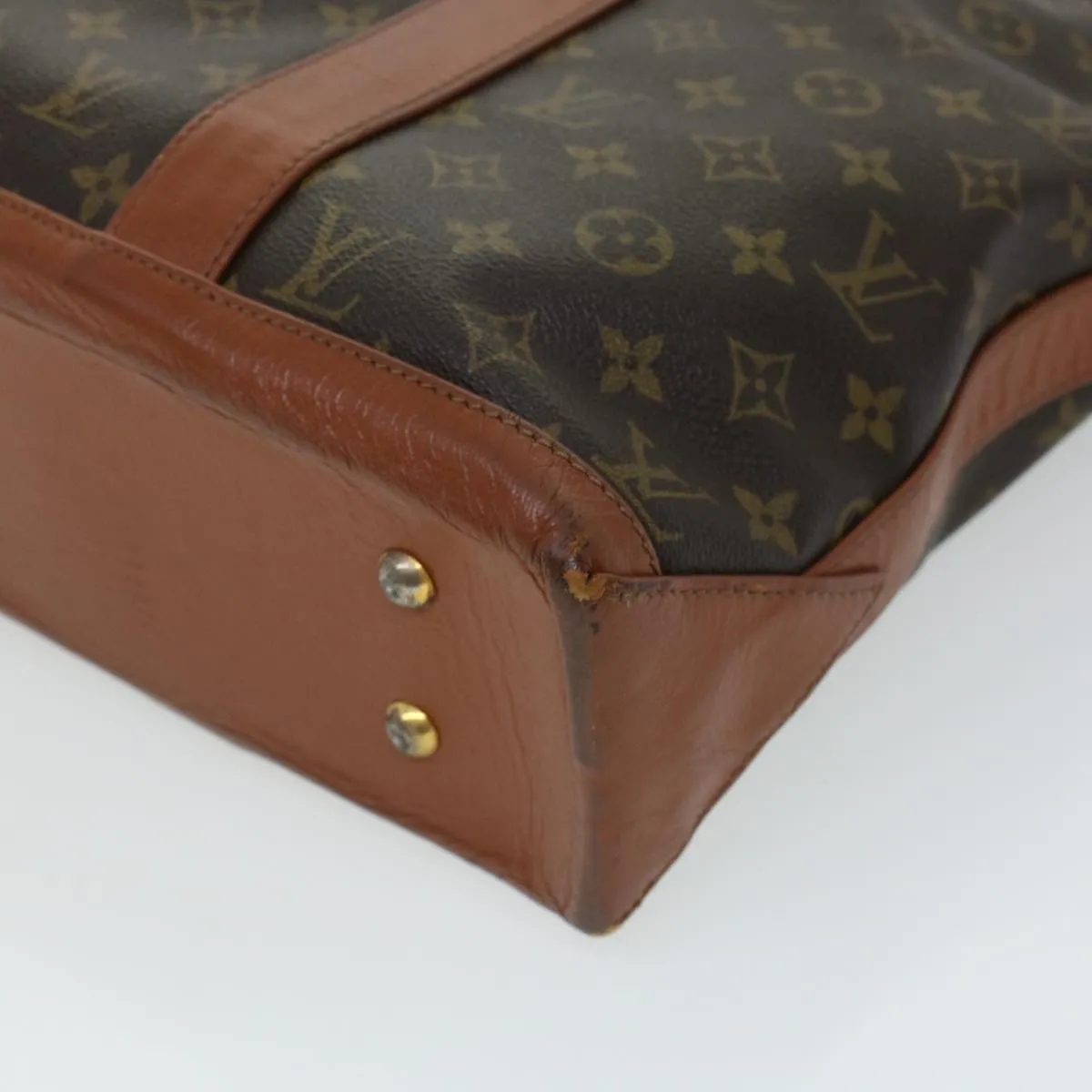 LOUIS VUITTON Monogram Sac Weekend PM Tote Bag M42425 LV Auth rd5112