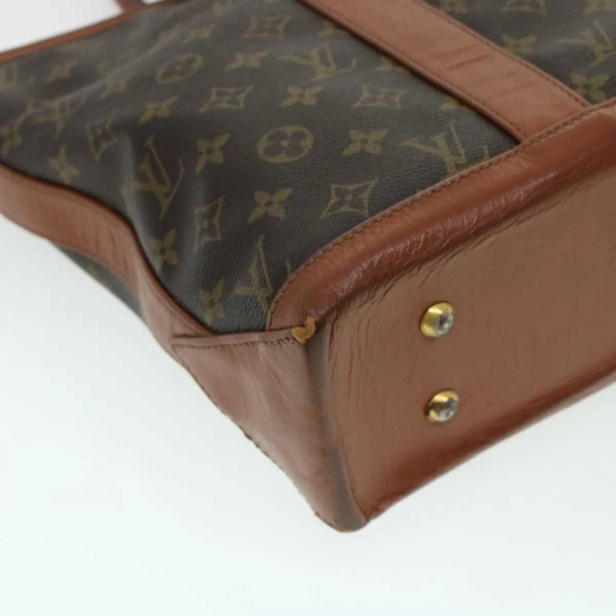 LOUIS VUITTON Monogram Sac Weekend PM Tote Bag M42425 LV Auth rd5112