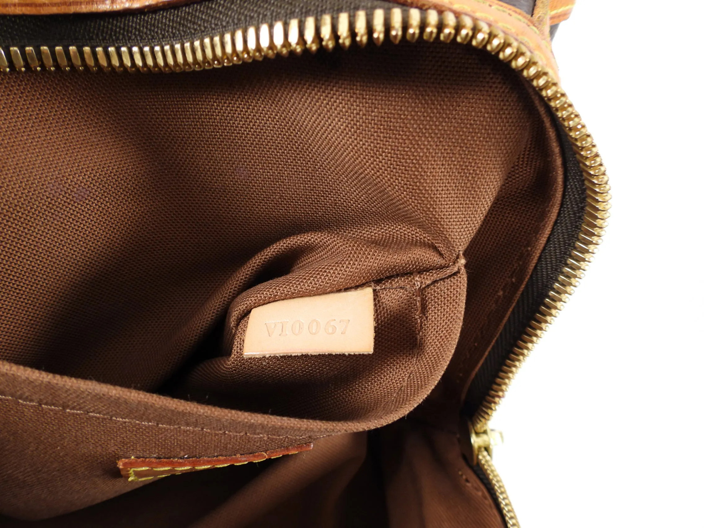 Louis Vuitton Monogram Small Zippered Riveting Tote Bag