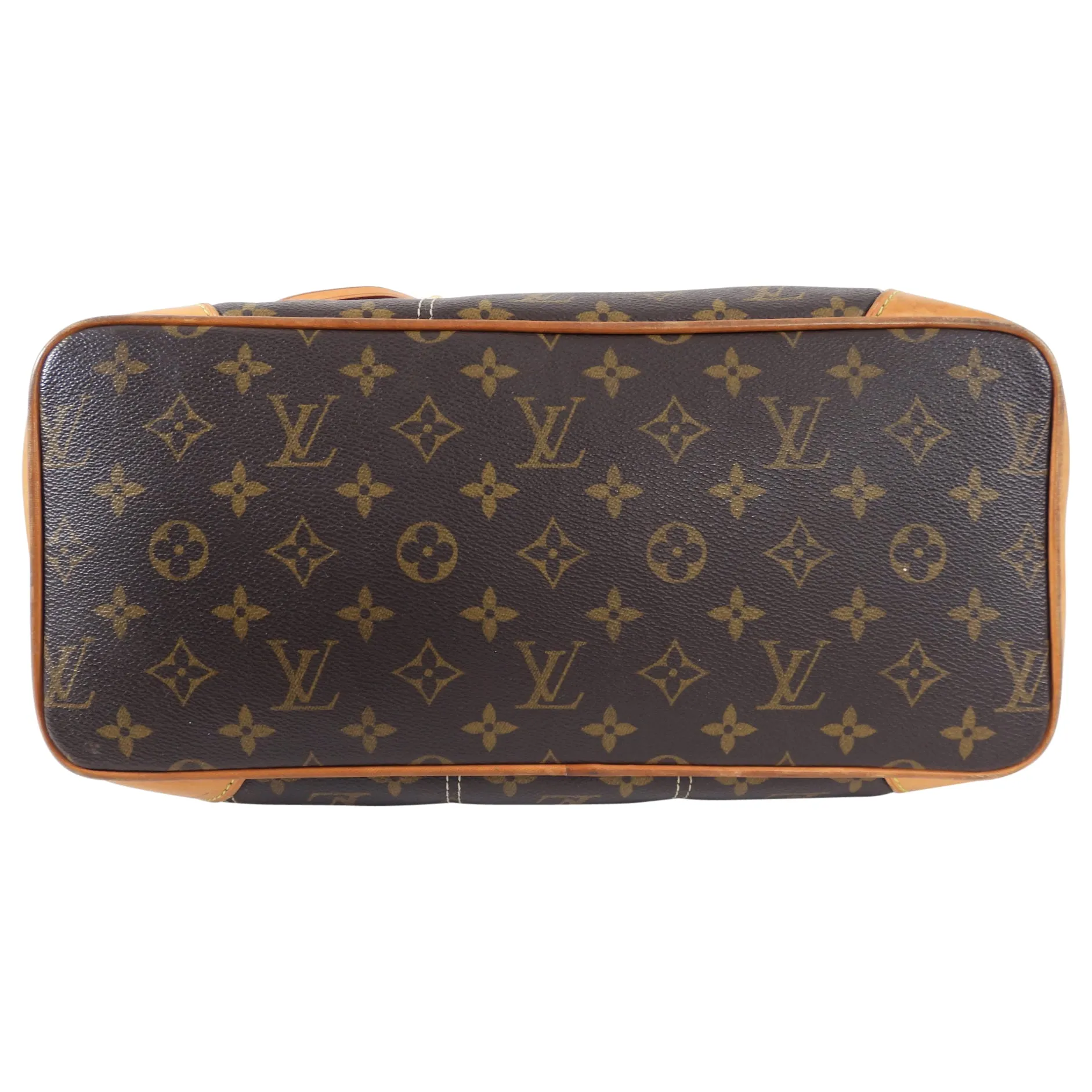 Louis Vuitton Monogram Small Zippered Riveting Tote Bag