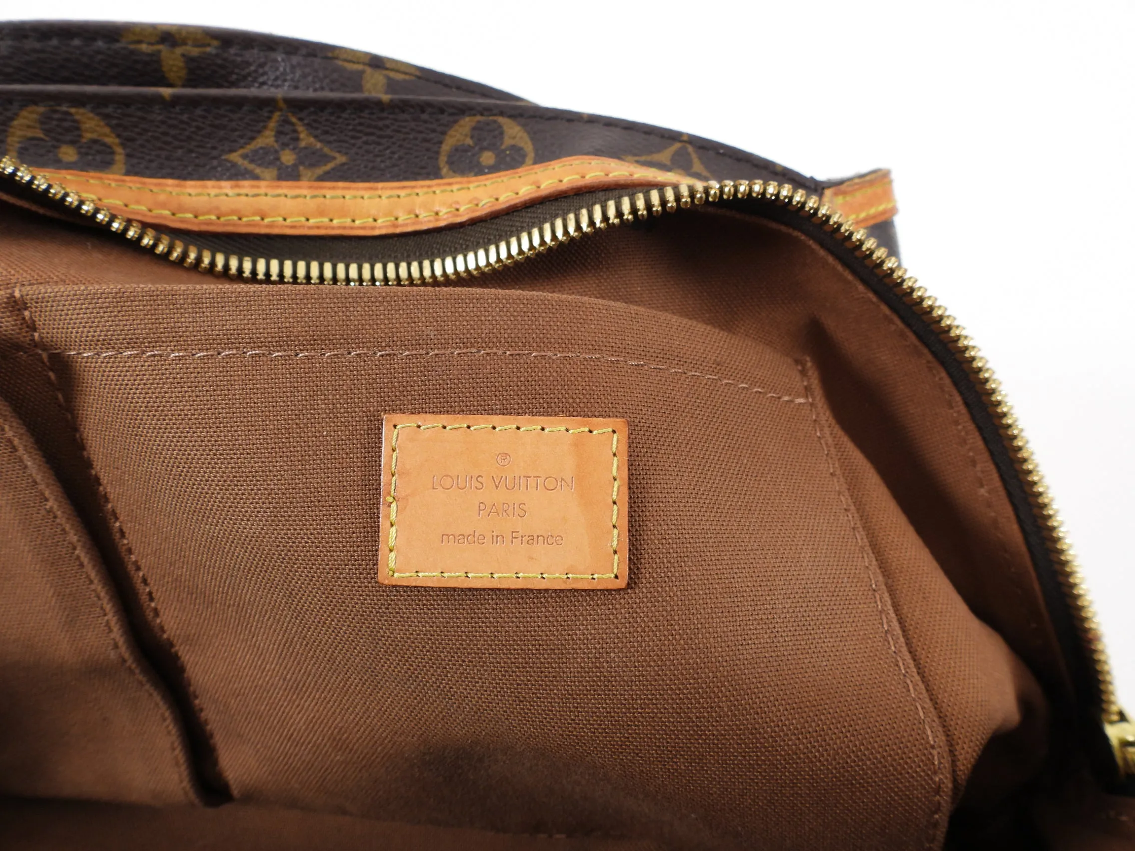 Louis Vuitton Monogram Small Zippered Riveting Tote Bag