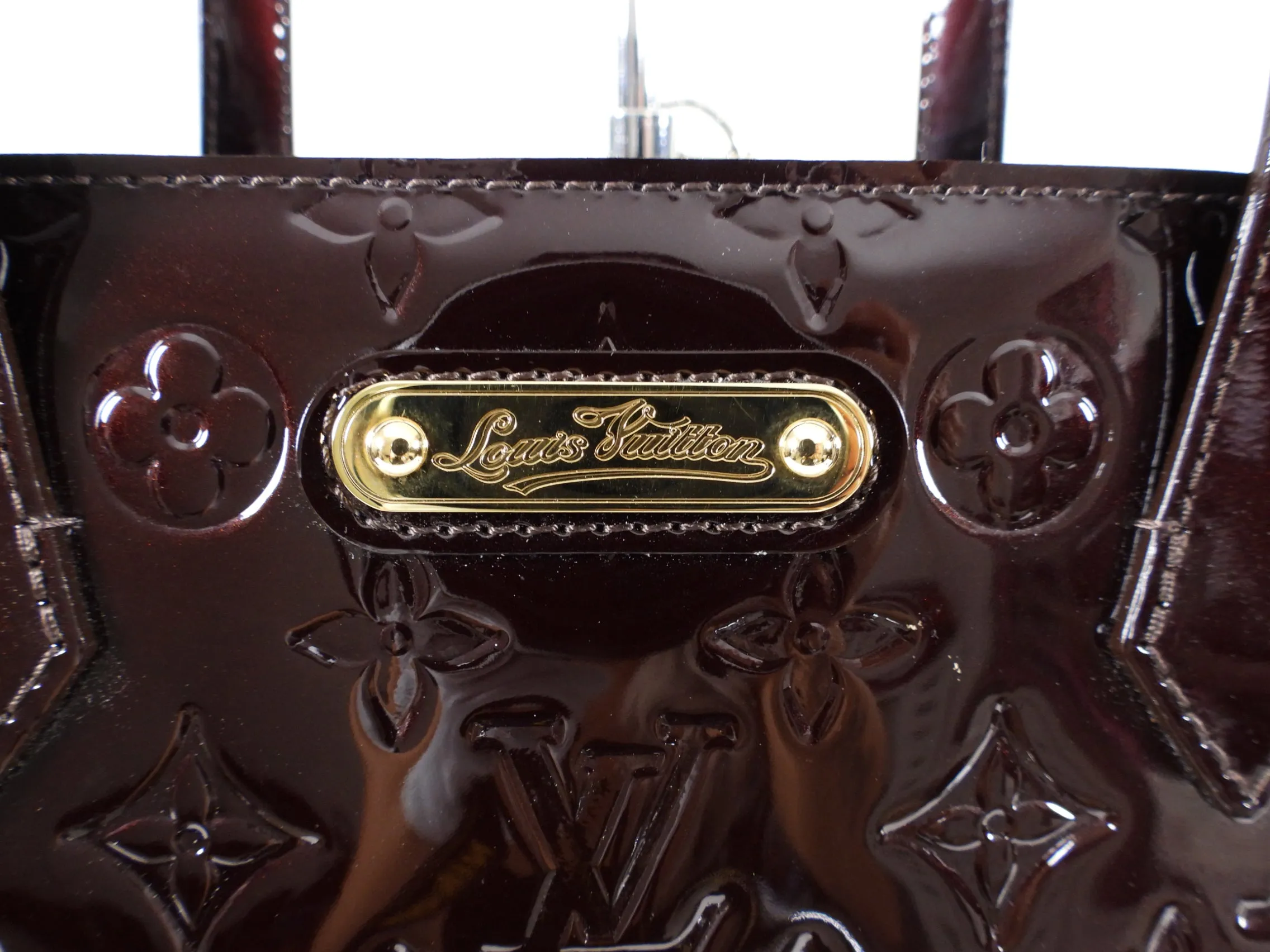 Louis Vuitton Vernis Wilshire MM Tote Bag in Amarante