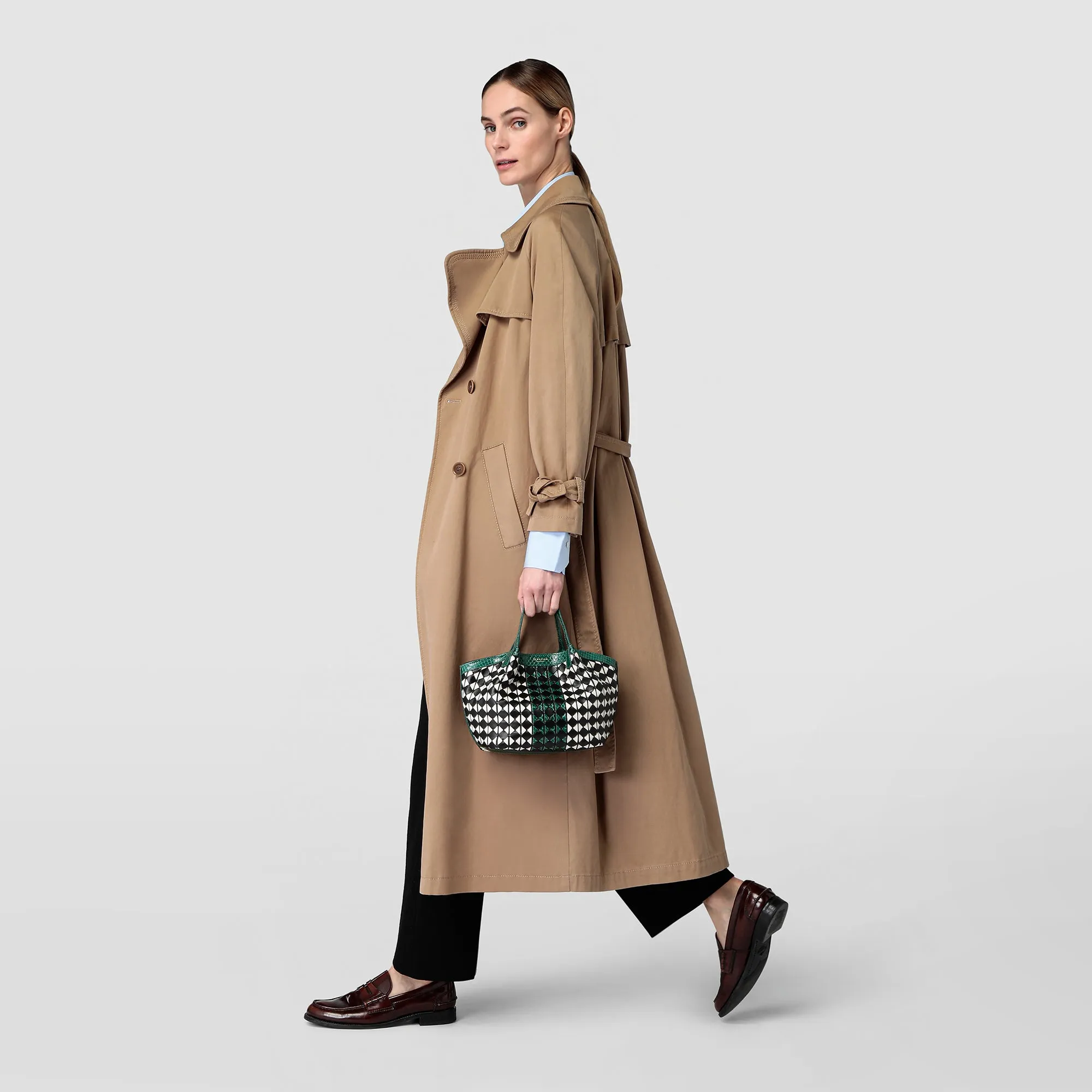 MINI SECRET BAG IN MOSAICO AND ELAPHE