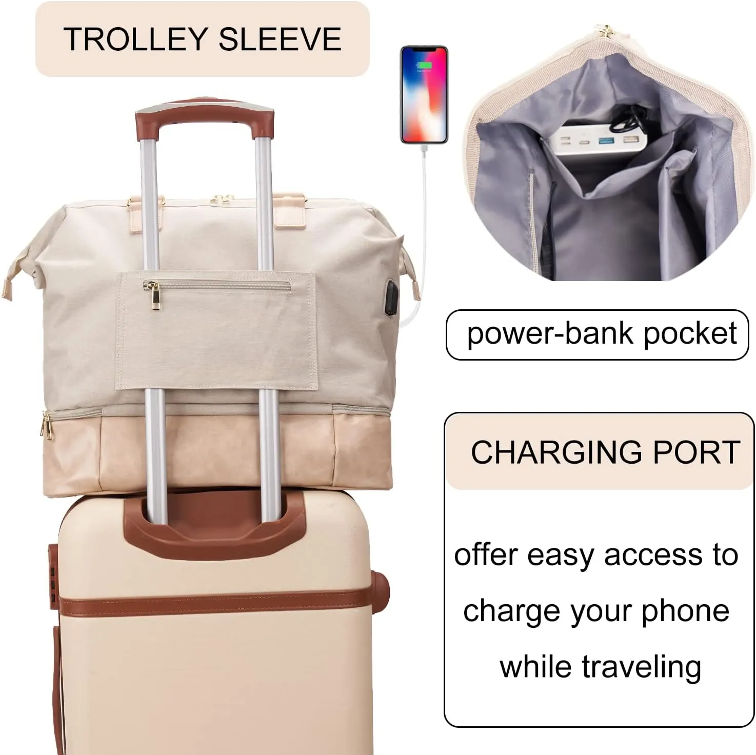 Mini Weekender Bag,Maple