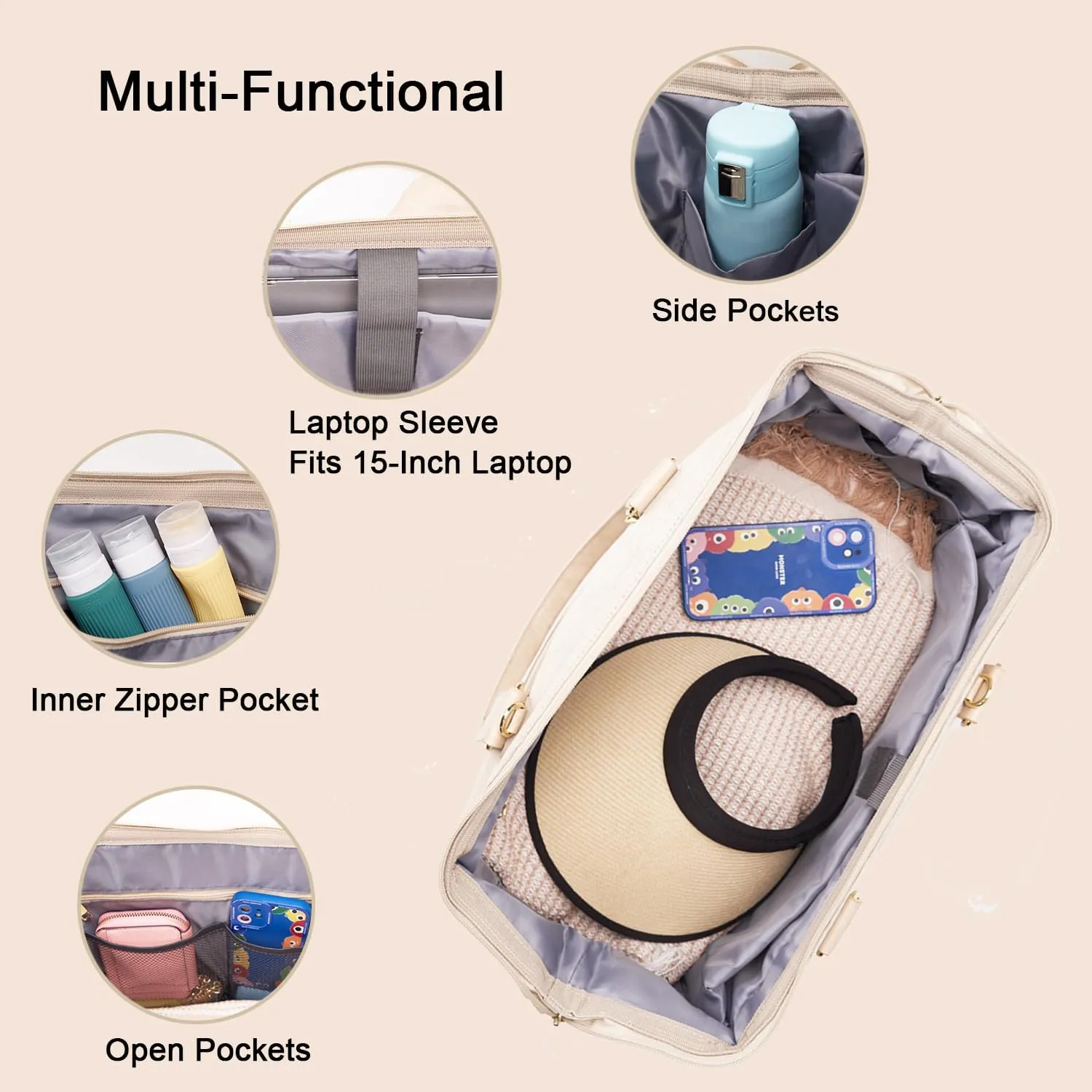 Mini Weekender Bag,Maple