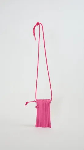 Pleats Mini Pochette in Pink