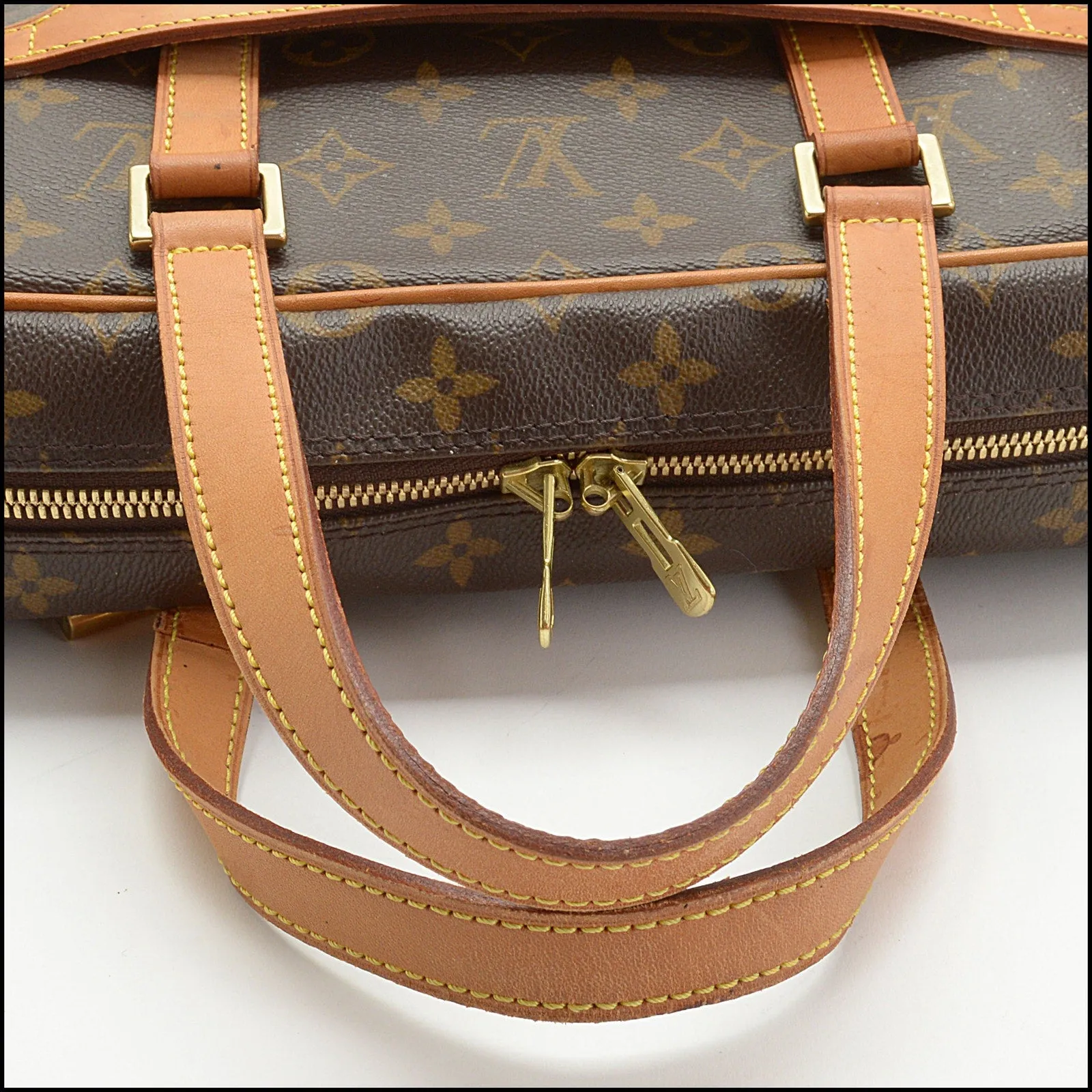 RDC13914 Authentic LOUIS VUITTON Vintage '03 Brown Pegase Briefcase Travel Bag