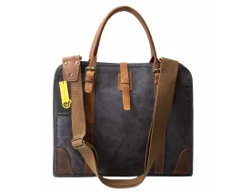 Real Leather Business Messenger Briefcase - Laptop Bag
