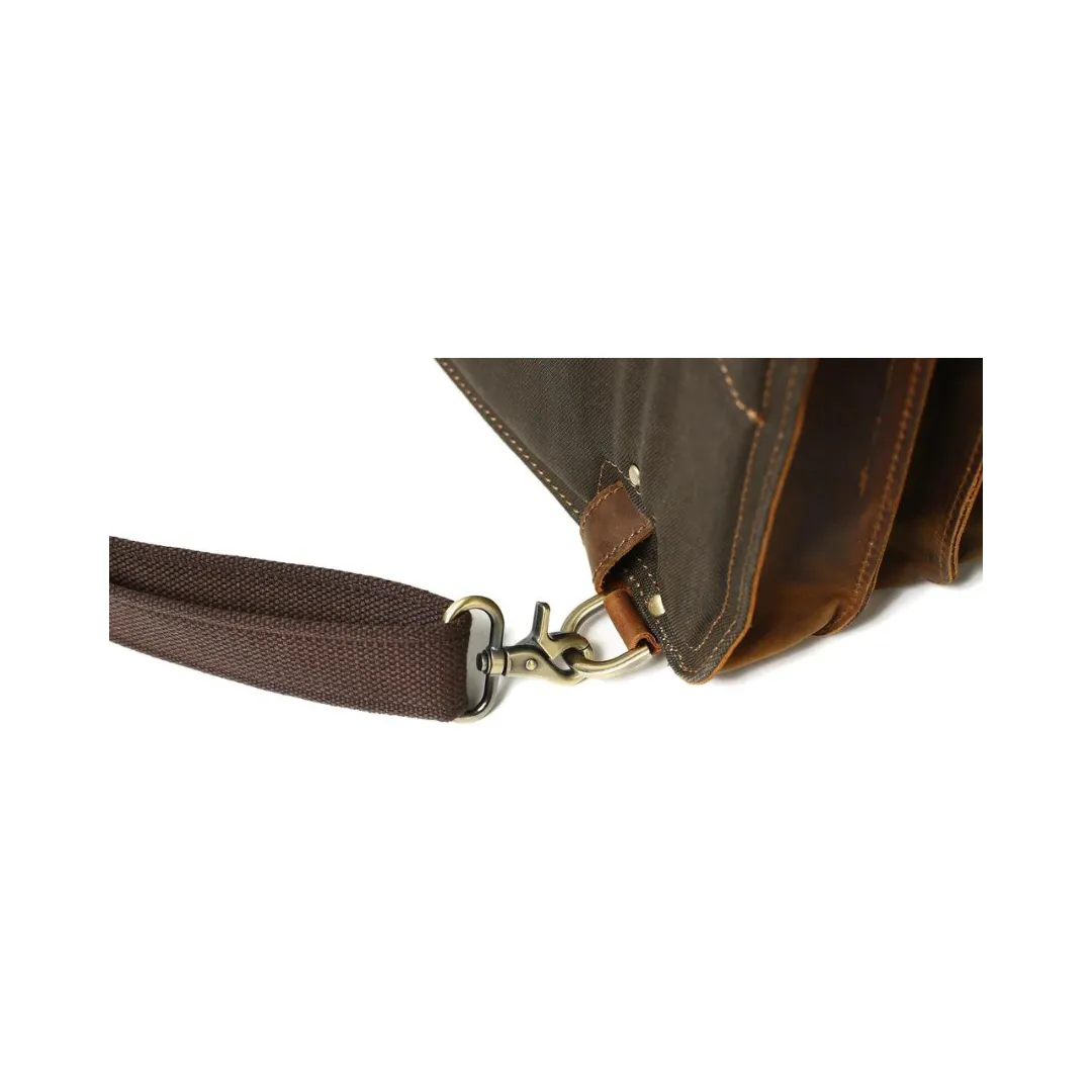 Rustic Leather Backpack and Messenger Bag