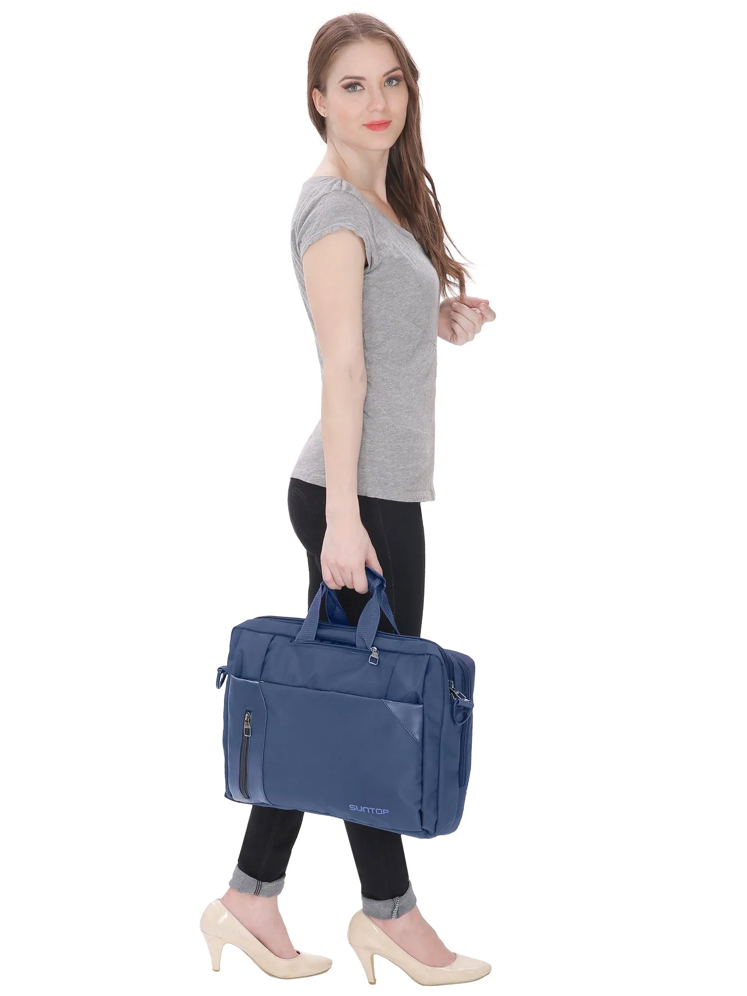 Suntop Dexter Blue Colour 3 Way Shoulder Backpack Bag (16 Liters)